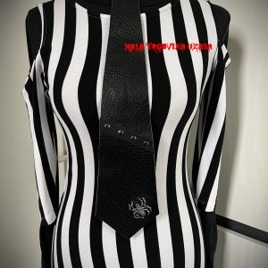 Kožna kravata s paukom